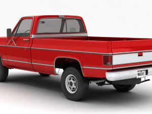 Generic pickup truck 7 3D Model