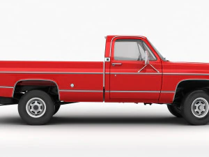 Generic pickup truck 7 3D Model