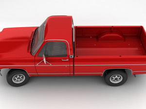Generic pickup truck 7 3D-Modell
