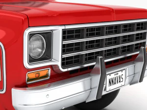 Generic pickup truck 7 3D Model