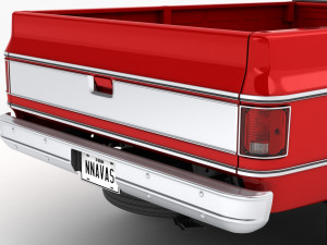 Generic pickup truck 7 3D-Modell