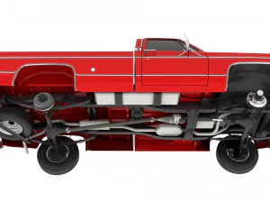 Generic pickup truck 7 3D Model