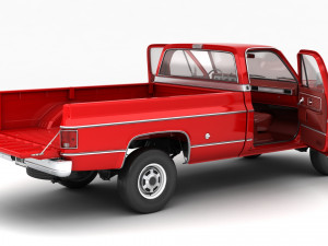 Generic pickup truck 7 3D-Modell
