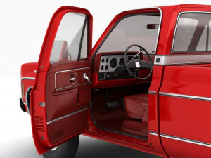Generic pickup truck 7 3D Model