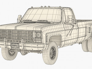 GENERIC PICKUP TRUCK 8 Model 3D