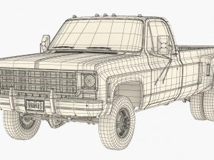GENERIC PICKUP TRUCK 8 3D Model