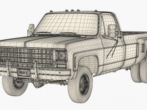 GENERIC PICKUP TRUCK 8 Model 3D