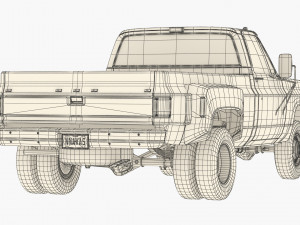 GENERIC PICKUP TRUCK 8 Model 3D