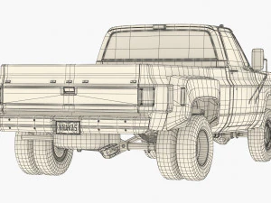 GENERIC PICKUP TRUCK 8 3D Model