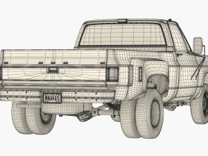 GENERIC PICKUP TRUCK 8 3D Model