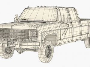 Generic Pickup Truck 9 3D Model