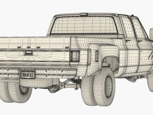 Generic Pickup Truck 9 3D Model
