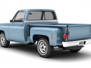 generic step side pickup truck 10 3D Model
