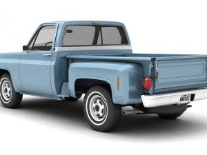 generic step side pickup truck 10 3D Model