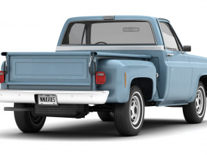 generic step side pickup truck 10 3D Model