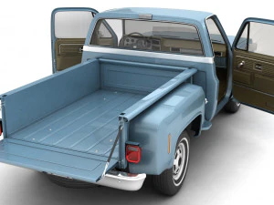 generic step side pickup truck 10 3D Model