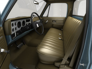 generic step side pickup truck 10 3D Model