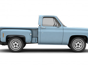 generic step side pickup truck 10 3D Model