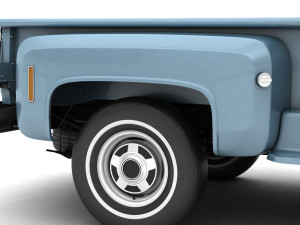 generic step side pickup truck 10 3D Model