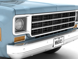 generic step side pickup truck 10 3D Model
