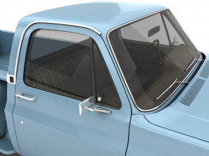 generic step side pickup truck 10 3D Model