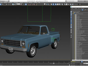 generic step side pickup truck 10 3D Model