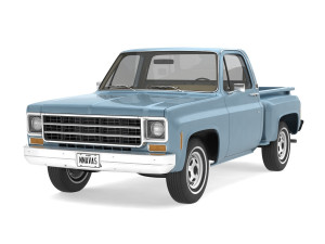 generic step side pickup truck 10 3D Model