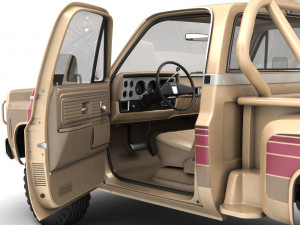 generic 4wd stepside pickup truck 11 Model 3D
