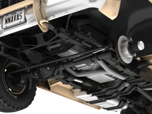 generic 4wd stepside pickup truck 11 3D Model
