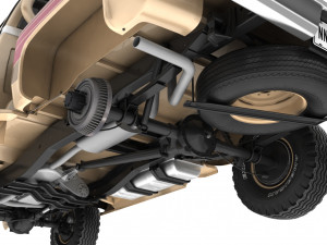 generic 4wd stepside pickup truck 11 Model 3D