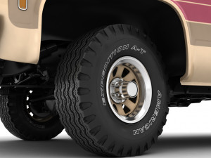 generic 4wd stepside pickup truck 11 Model 3D