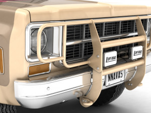 generic 4wd stepside pickup truck 11 Model 3D