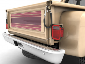generic 4wd stepside pickup truck 11 Model 3D
