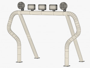 off road roll bar 1 3D 모델