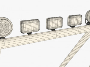 off road roll bar 1 3D 모델