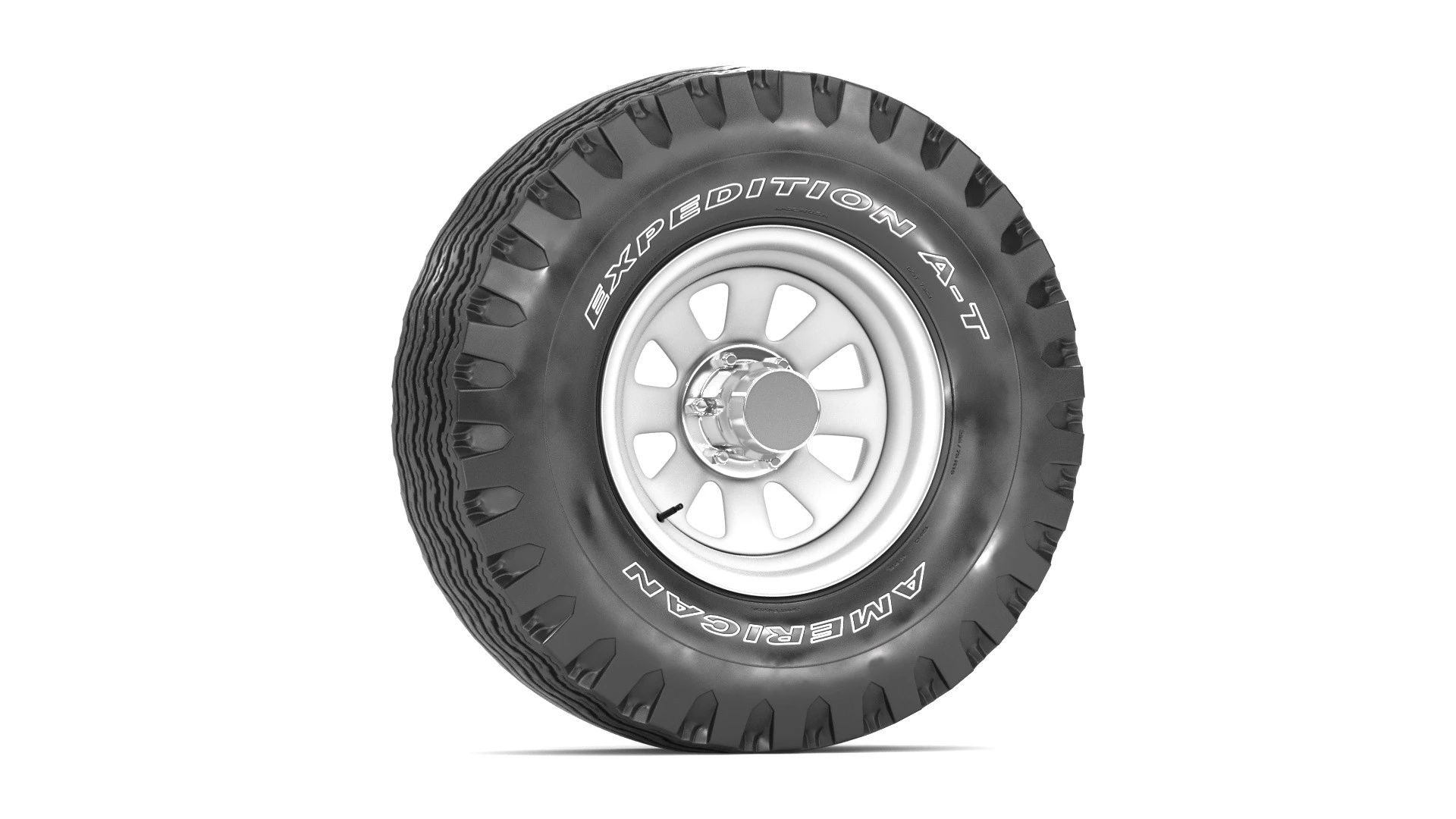 Off road wheel and tire 12 3D Model .c4d .max .obj .3ds .fbx .stl .blend 