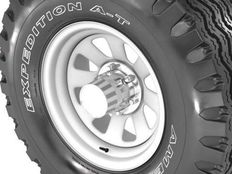 Off road wheel and tire 12 Modelo 3D