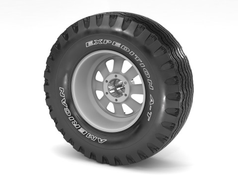 Off road wheel and tire 12 Modelo 3D