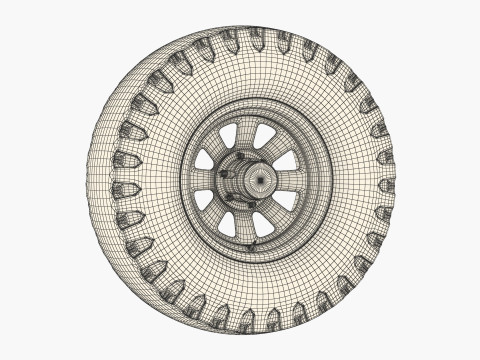 Off road wheel and tire 12 Modelo 3D