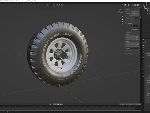 Off road wheel and tire 12 3D Model
