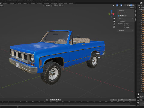 Generic Convertible SUV 12 Model 3D