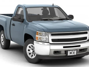 Generic pickup truck 13 3D Model