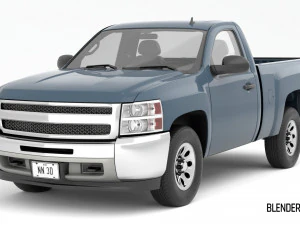 Generic pickup truck 13 3D Model