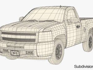 Generic pickup truck 13 Modelo 3D