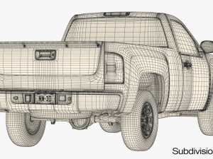 Generic pickup truck 13 Modelo 3D