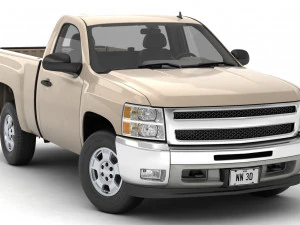 Generic pickup truck 14 3D Model