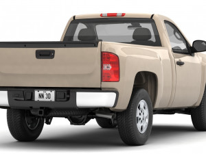 Generic pickup truck 14 Model 3D