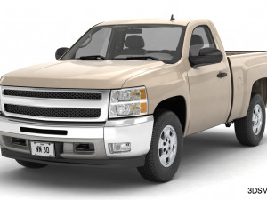 Generic pickup truck 14 Model 3D