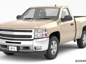 Generic pickup truck 14 3D Model