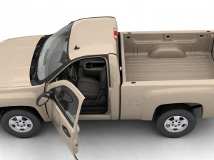 Generic pickup truck 14 Model 3D